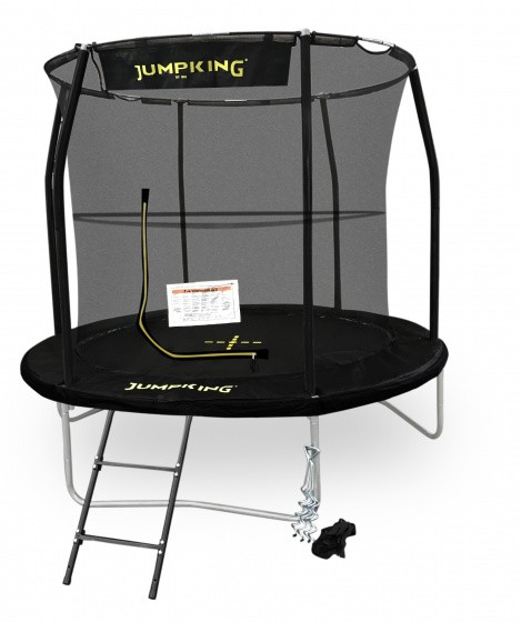 Jumpking Trampolin Combo Deluxe, rund, 366 cm, schwarz