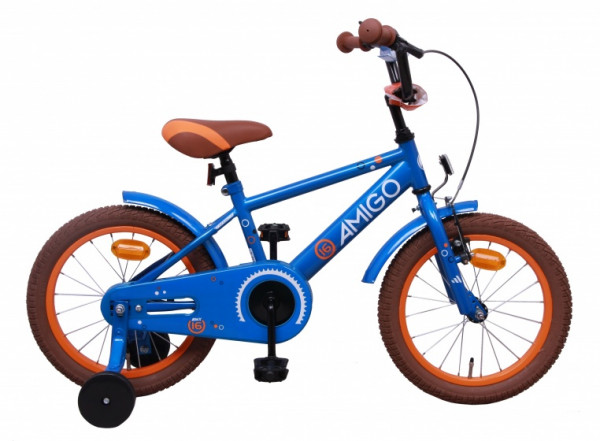 AMIGO Sports, Jungen - Fahrrad, 16 Zoll, blau